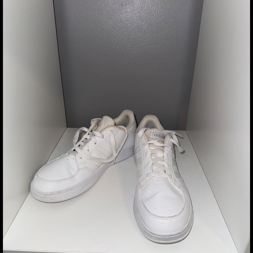 Adidas white sneakers
